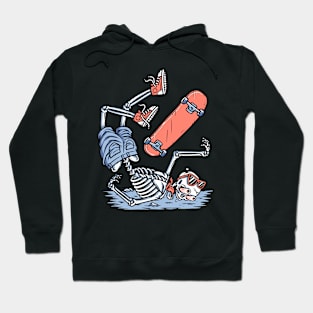 skateboarding skeleton Hoodie